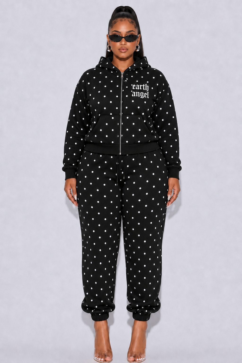 angel edit polka dot set