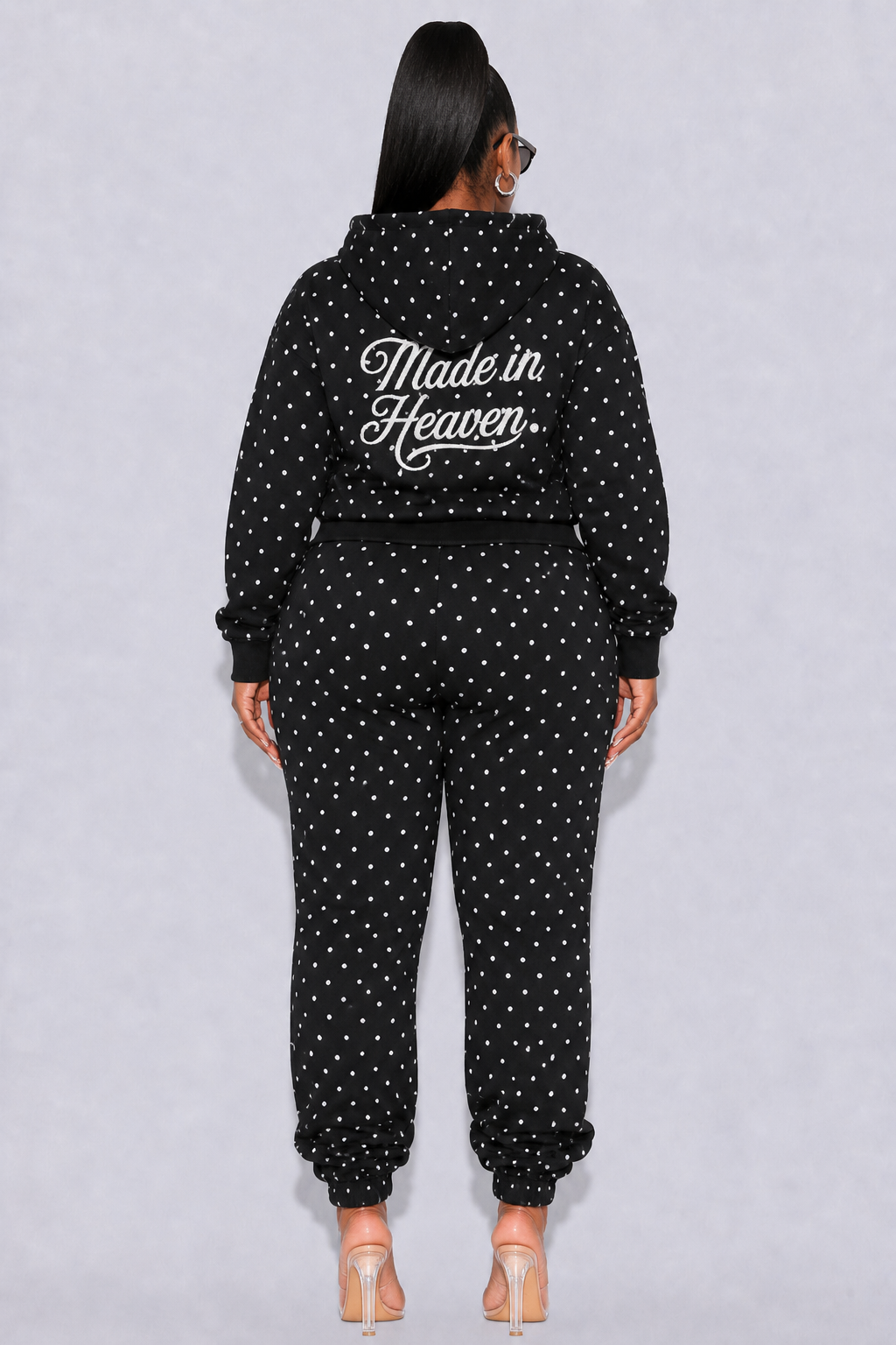 angel edit polka dot set